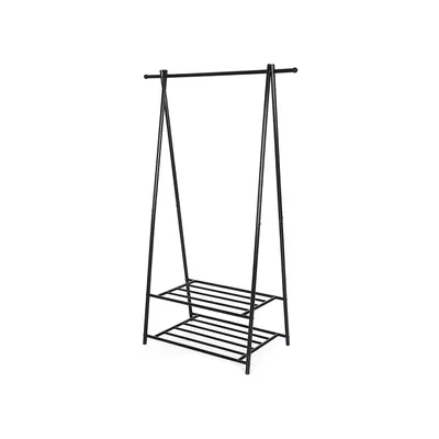 Obrázek produktu pro In And OutdoorMatch Věšák na oblečení Hosea - 41x87x155cm - kovový - šatní organizér - černý - ložnice