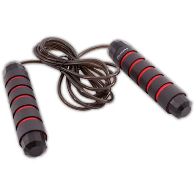 Produktbild von Lacers Petrolline Springseil–Verstellbares Fitness-Springseil rot - 275cm Profi-Springseil für Cardio, CrossFit, Boxen & Training/rutschfeste Griffe