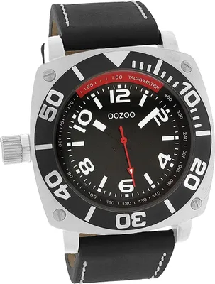 Produktbild von Oozoo Leder Herren Uhr Analog Quarzuhr Armband schwarz Timepieces D2UOC2281A