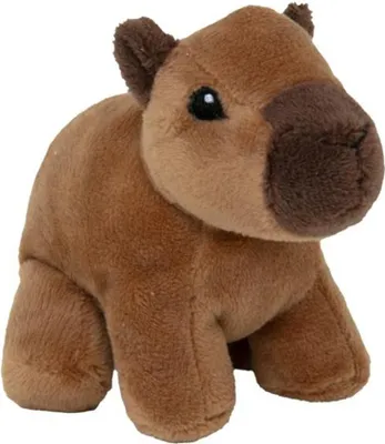 Produktbild von Nature Planet Pluschtier Capybara - weicher Pluschstoff - viele Details - braun - 13 cm