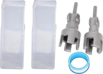 Produktbild von 2-teiliges Rohrgewindeschneidwerkzeug für Innen- und Außengewinde, passend für 1/2-Zoll- und 3/4-Zoll-Wasserrohre.