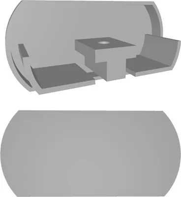 Produktbild von 2x Ersatzteil Endkappe passend für IKEA Kvartal Laufleiste Set mit 2 Stück Replica Ersatzteile Kappe Abdeckung Führungsschiene