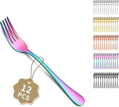 Obrázek produktu pro 12dílná sada dezertních vidliček - moderní a z nerezové oceli - 18 cm