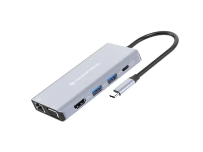 Produktbild von Conceptronic DONN20G 10-in-1 Dockingstation