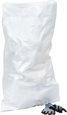 Produktbild von 25x PP Flachsack mit Kordelzug 60x90cm | stabiler Gewebe PP-Flachsack für Bauschutt