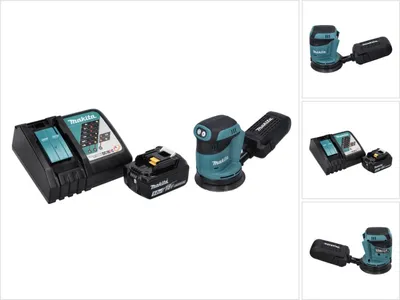 Obrázek produktu pro Akumulátorová náhodná orbitální bruska Makita DBO 180 RT1 18 V 125 mm + 1x akumulátor 5,0 Ah + nabíječka.
