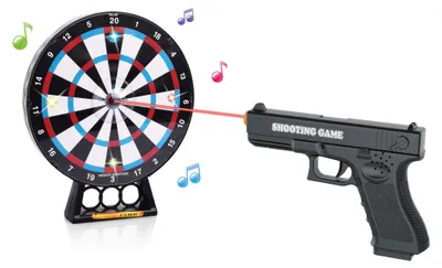Produktbild von Laserpistole mit 20 cm Zielscheibe