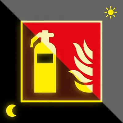 Produktbild von Aufkleber | PERMALIGHT power langnachleuchtend Brandschutzzeichen Feuerlösche...