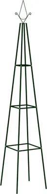 Obrázok produktu pre Obývací obchod Záhradná lezecká podpera 2 ks. Tmavo zelená 35x35x195 cm Železo