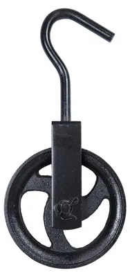 Riemschijf Brunnen 14 cm, Gusseisen, schwarz