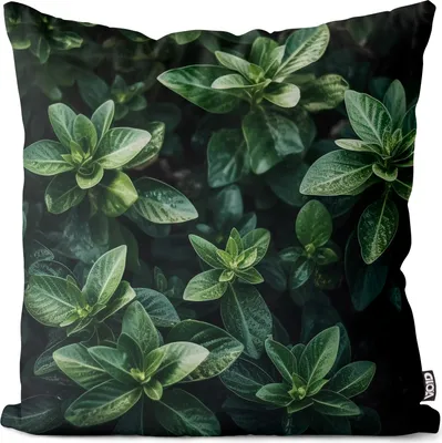 Produktbild von VOID Busch Blätter Grün Garten Kissenbezug Kissenhülle sofa couch wohnzimmer dekoration wasserfest Outdoor Garten Kissen bezug deko