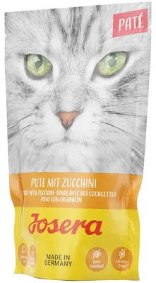 Produktbild von Josera Paté Pute mit Zuccini Getreidefreies Premium Nassfutter für Katzen 16 x 85g