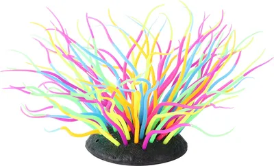 Produktbild von Künstliche Meeres Anemone Koralle Weiche Silikonsimulation Leuchtend für Aquariumfischtankdekoration