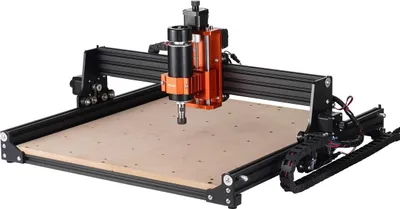 Obrázek produktu pro CNC frézka, pracovní plocha 400 x 400 x 60 mm, gravírovací stroj 300 W, 3osá sada frézky na dřevo s řízením GRBL, 1200 ot./min, s offline ovladačem pro dřevo, akryl, MDF, PVC, plastovou pěnu
