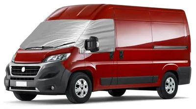 Immagine prodotto di Copertura esterna termica per finestrini Fiat Ducato dal 2006 al 2024, colore argento, protezione antigelo, protezione solare, oscuramento