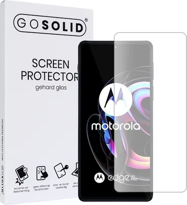 Produktbild von GO SOLID! Displayschutzfolie für Motorola Edge 20 pro gehärtetes Glas