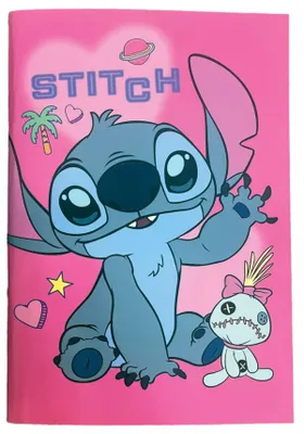 Productafbeelding van Disney Lilo & Stitch, notitieboekje met spiraalbinding, formaat B/5, met lijntjes, 40 bladzijden