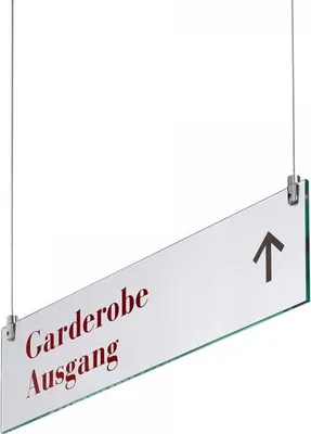 Produktbild von GALERIE Deckenhänger, ESG, 14,8 x 29,7 cm, zweischeibig