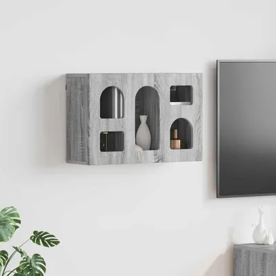 Produktbild von "Schlussverkauf" Hängeschrank Küche - moderne Küchenschrank - 1 pc - Graues Sonoma 60x20x40 cm Holzwerkstoff  C10251