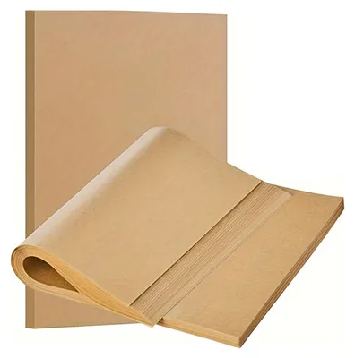 Produktbild von Backpapier 33 x 23 cm vorgeschnitten, Antihaft für Backofen und Heißluftfritteuse, Ungebleicht für Grillen und Backen, Fettabweisend für Kuchen
