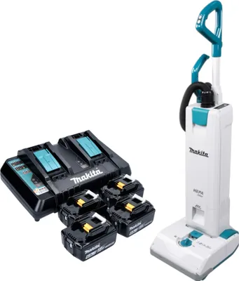 Produktbild von Makita DVC 560 PG4 Akku Staubsauger 36 V ( 2x 18 V ) 5 l Brushless + 4x Akku 6,0 Ah + Ladegerät