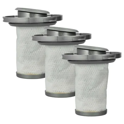 Produktbild von vhbw 3x Trennfilter kompatibel mit OBH Nordica EO9617, EO6878, EO6838, EO9678, EO9671, EO9631 Staubsauger - Ersatz-Filter, Abwaschbar Grau Weiß