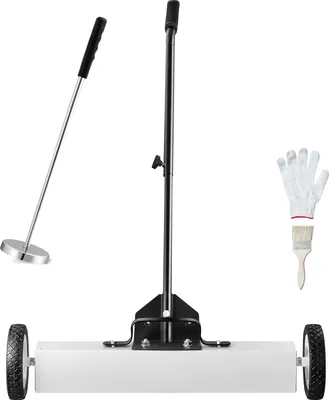 A magnetic sweeper with accessories on a white background.