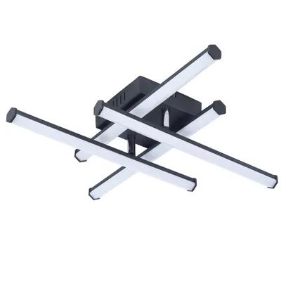 Produktbild von ZMH Deckenleuchten Moderne küchenlampe Schwarz 24W Schlafzimmerleuchten Innenarchitektur Wohnzimmerleuchten 3000K Warmweißes Licht Korridor