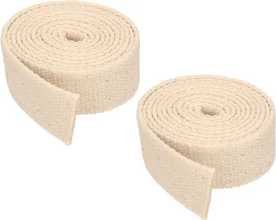 Image de KOTARBAU® Lot de 2 mèches plates pour lampes à huile 20mm 1m coton pour lampes flambeaux de jardin Lanternes tempête