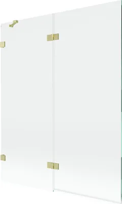 Immagine prodotto di Mexen Lunar paratia doccia 2 ante sinistra 140 x 150 cm, trasparente, oro spazzolato - 897-140-100-55-00-L