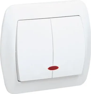 Obrázok produktu pre Kontakt-Simon AW5L/11, Plast, Biela, IP20, 250 V, 10 A, 90 mm