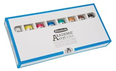 Produktbild von Schmincke AKADEMIE Acrylfarben-Set 8 × 60 ml