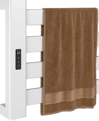 Obrázek produktu pro Elektrický ohřívač ručníků - Nástěnný radiátor na ručníky - 130 W - Hliník - Ovládání přes WLAN - Dotykové ovládání teploty