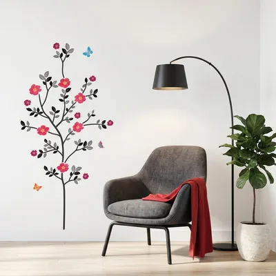 Produktbild von Wandaufkleber, dekorative Klebefolien, blühender Baum