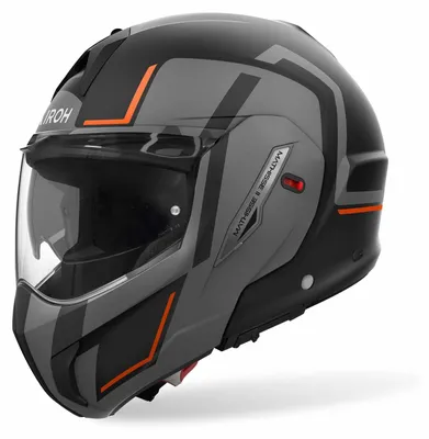 Produktbild von Airoh Helm Mathisse II Genius matt-schwarz/grau-orange - Größe XL