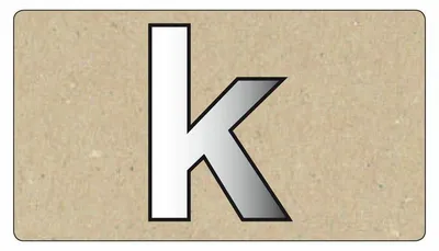 Obrázek produktu pro Spiegelornamente Kleinbuchstabe K