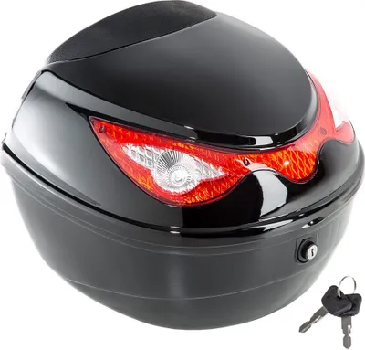 Produktbild von Motocyklový kufor s extra veľkým reflektorom - objem cca 22 litrov - čierny