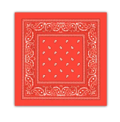 Image de Bandana rouge – foulard, écharpe, bandeau – gangster et bandit pour le carnaval, femmes et hommes