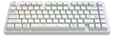 Produktbild von Dark Project ALU Terra Nova (White) – Kabellose Gaming-Tastatur (ANSI UA)