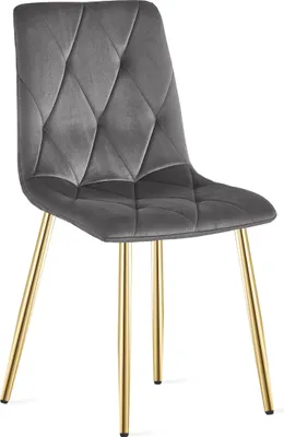 Immagine prodotto di Sedia LIBRA - velluto grigio scuro / gambe color oro x 1