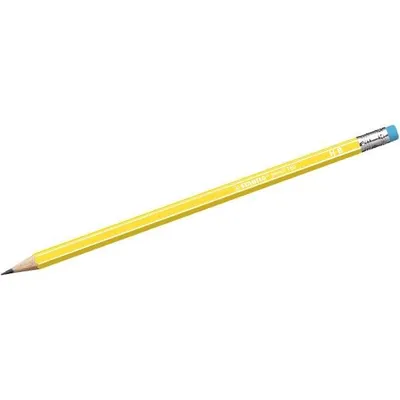 Produktbild von Bleistift mit Radiergummi - STABILO pencil 160 in gelb - Einzelstift - Härtegrad HB