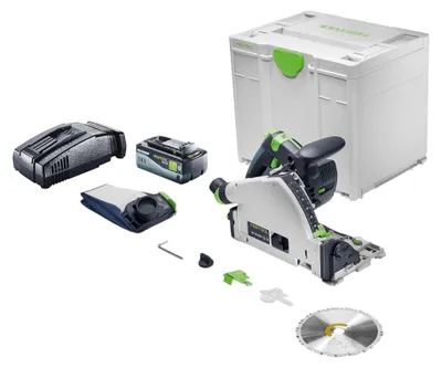 Immagine prodotto di Festool TSC 55 KSEB-Basic Sega a immersione a batteria 18 V 160 mm Brushless + 1x batteria 8,0 Ah + caricabatterie + Systainer