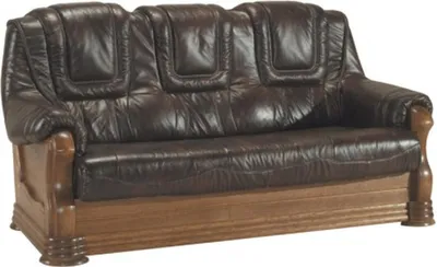 Produktbild von Klassische Dreisitzer Couch Couch Polster Sofa 3 Sitzer Leder Couchen Ledersofa