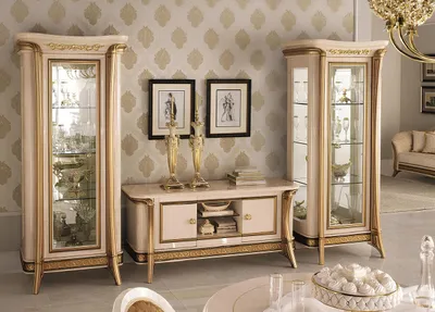 Obrázek produktu pro VITRINE skříňka skleněná skříňka designový nábytek barokní rokoko secesní klasika