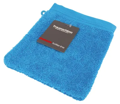 Produktbild von Traumschloss Frottier-Line Waschhandschuh 16 x 21 cm hellblau Flauschig weich & angenehm zur Haut