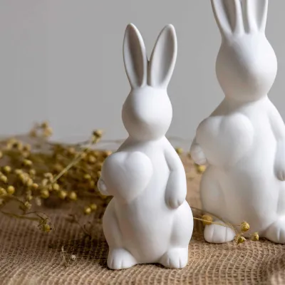 Produktbild von Osterdekoration Hase Olivia - weiß: medium