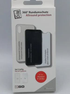 Produktbild von 2GO 360° All-Around Protection TPU Case & Schutzglas für Huawei P20 Lite