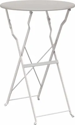 Produktbild von Bistrotisch Beige Ø 50 x 71 cm Pulverbeschichteter Stahl