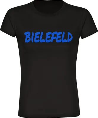 Produktbild von multifanshop Damen T-Shirt - Bielefeld - Textmarker, schwarz, Größe XXL