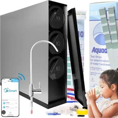 Obrázok produktu pre Filter pod drez Midea 600GPD Smart WiFi, bezzbiorniková reverzná osmóza, 3 stupne filtrácie, 2270 l za deň